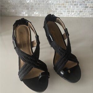 Donald J. Pliner Black Strappy Sandals